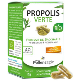 Propolis verte bio du Brésil, puissant antibactérien - Renforce les défenses naturelles, récupération sportive | Pollenergie.fr