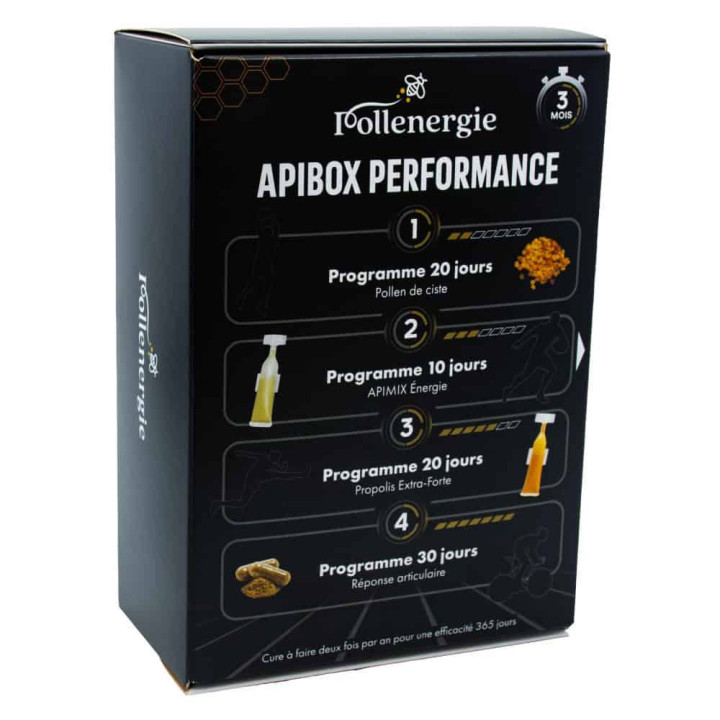 Apibox Performance : Nutrition sportive naturelle & produits de la ruche - Énergie, récupération et protection | Pollenergie.fr