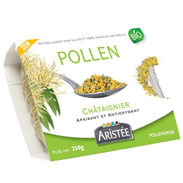 Pollen bio de Châtaignier : Apaisant & Antioxydant - Superaliment de la ruche récolté par les Abeilles | Pollenergie.fr