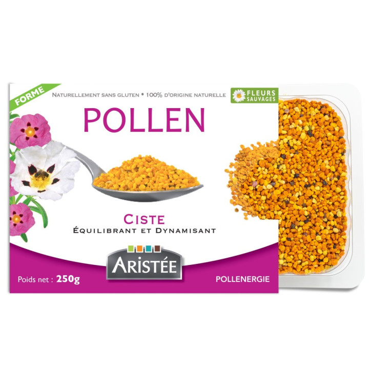 Fresh Cistus “Wild Flowers” Bee Pollen, Supports Digestive Health | Fatigue & Digestive Issues | Pollenergie.fr
