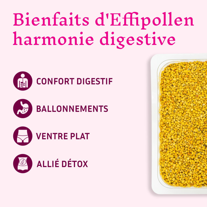 Effipollen Harmonie digestive à  l'anis vert : allié naturel de la ruche - Troubles digestifs et ventre plat | Pollenergie.fr