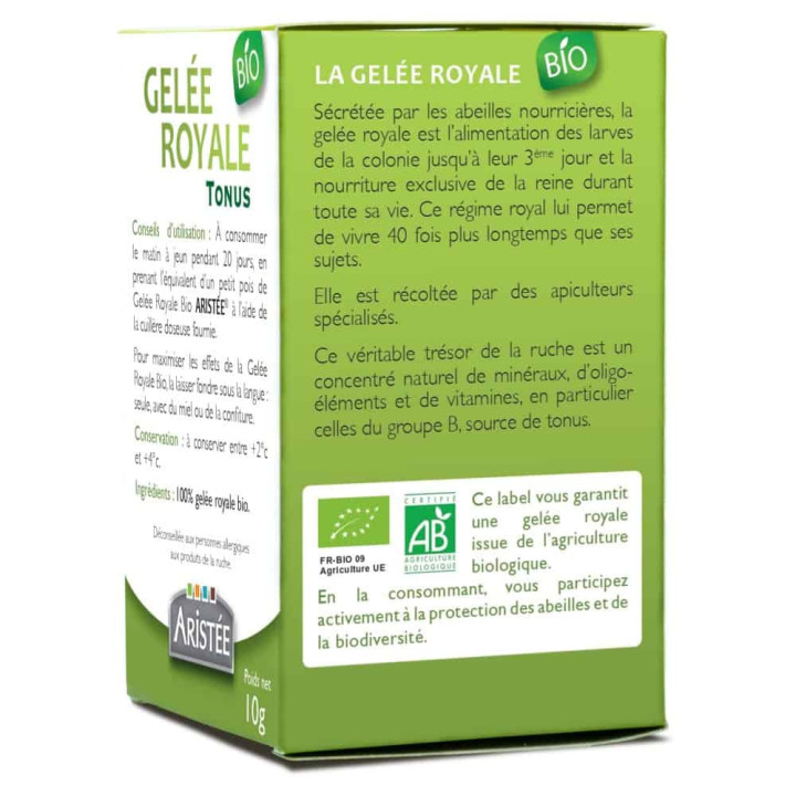 Gelée Royale française bio 100% fraîche - Combattre la fatigue et améliorer sa mémoire - Caviar de la ruche | Pollenergie.fr