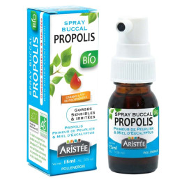 Spray à la Propolis bio de peuplier et Miel d'eucalyptus - Protéger la sphère ORL et soulager les maux de gorge | Pollenergie.fr