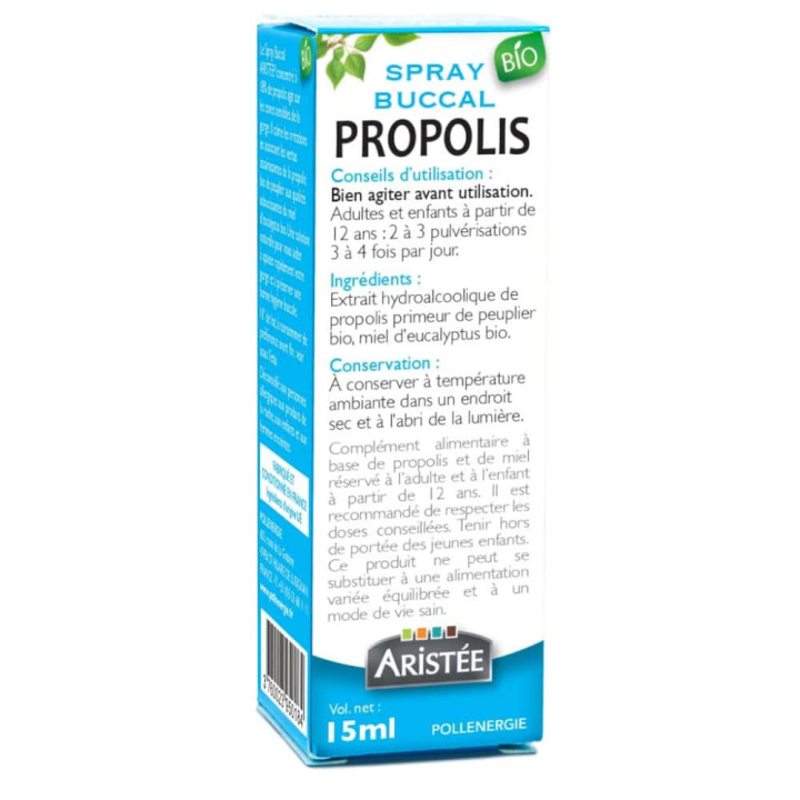 Spray à la Propolis bio de peuplier et Miel d'eucalyptus - Protéger la sphère ORL et soulager les maux de gorge | Pollenergie.fr