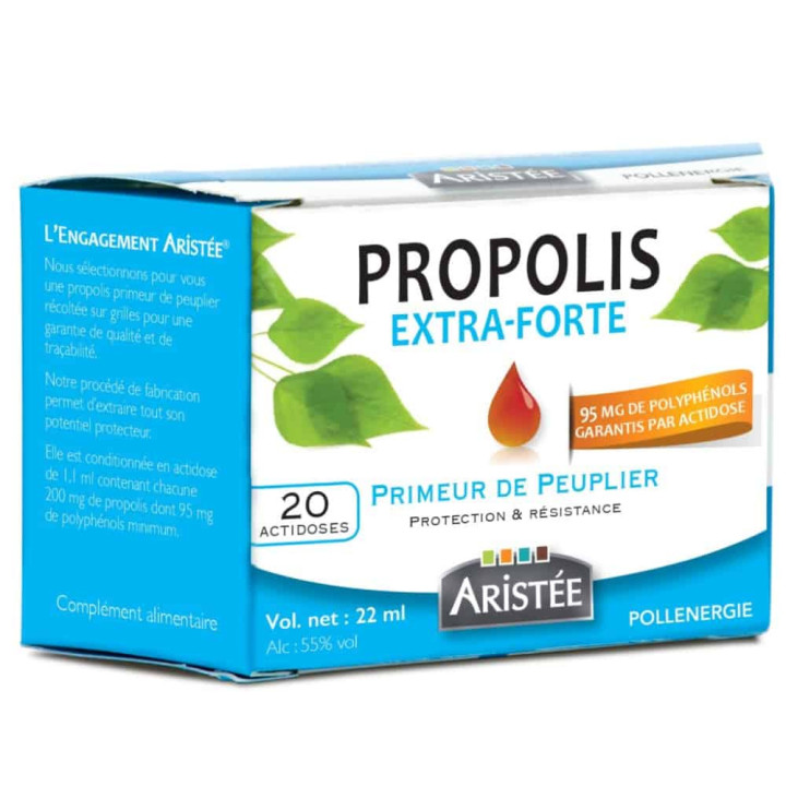 Unidoses de propolis extra forte de peuplier - Renforcer le système immunitaire et protéger la sphère ORL | Pollenergie.fr