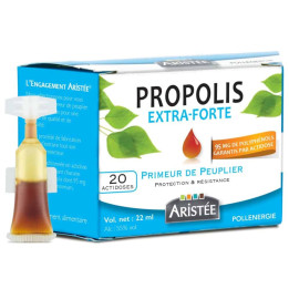 Unidoses de propolis extra forte de peuplier - Renforcer le système immunitaire et protéger la sphère ORL | Pollenergie.fr