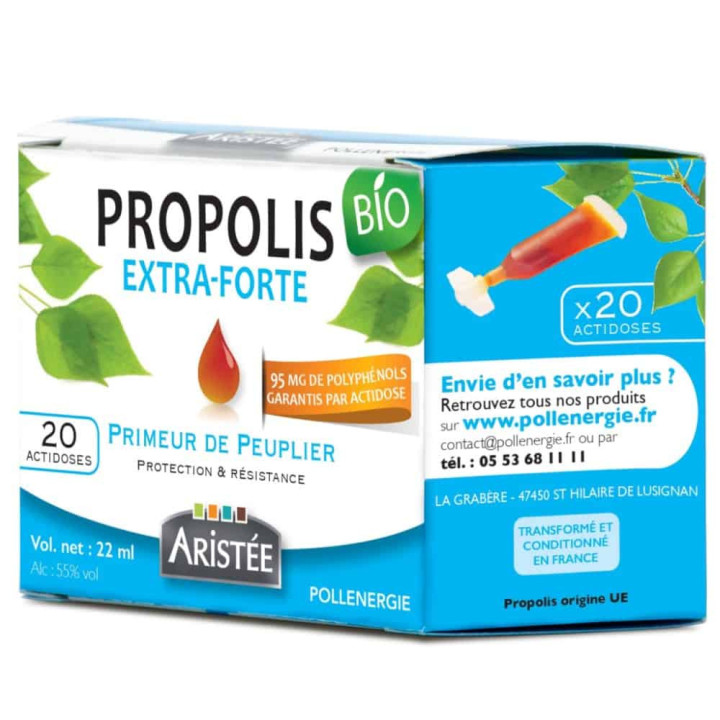 Propolis de Peuplier BIO en dose : protéger la sphère ORL et soutenir son immunité - Antiseptique de la ruche | Pollenergie.fr