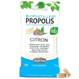 Pastilles à la Propolis bio & citron sans sucre ajouté - Soulager les maux de gorge et protéger la sphère ORL | Pollenergie.fr