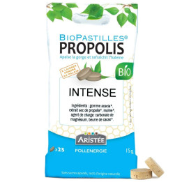 Organic propolis lozenges with no added sugar: naturally stop coughs and soothe sore throats | Pollenergie.fr