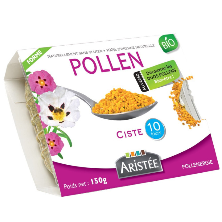 Pollen frais de ciste BIO, allié naturel des intestins et protection - Vitalité physique et intellectuelle | Pollenergie.fr