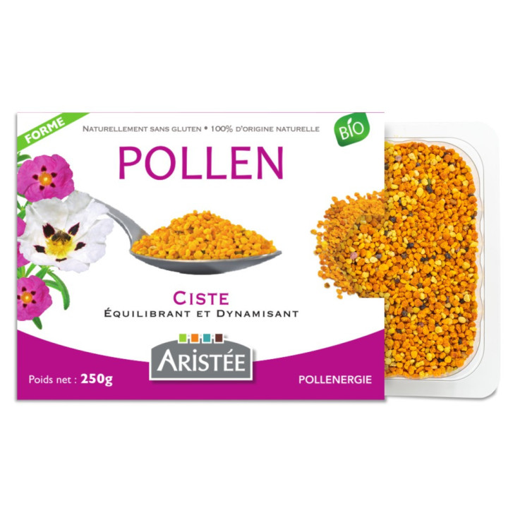 Pollen frais de ciste BIO, allié naturel des intestins et protection - Vitalité physique et intellectuelle | Pollenergie.fr