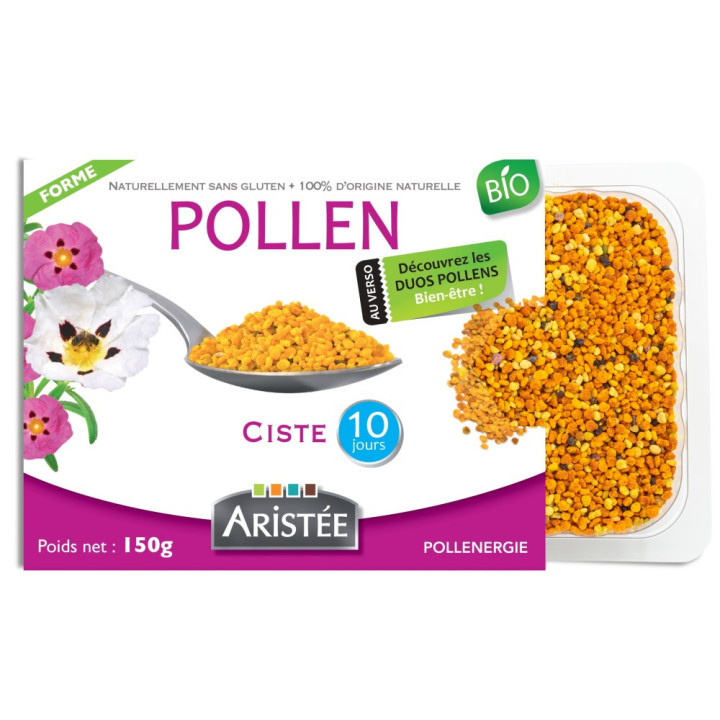 Pollen frais de ciste BIO, allié naturel des intestins et protection - Vitalité physique et intellectuelle | Pollenergie.fr