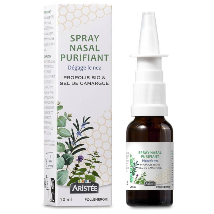 Spray nasal à la propolis : dégage et adoucit le nez, facilite la respiration - Dispositif médical dès 3 ans | Pollenergie.fr