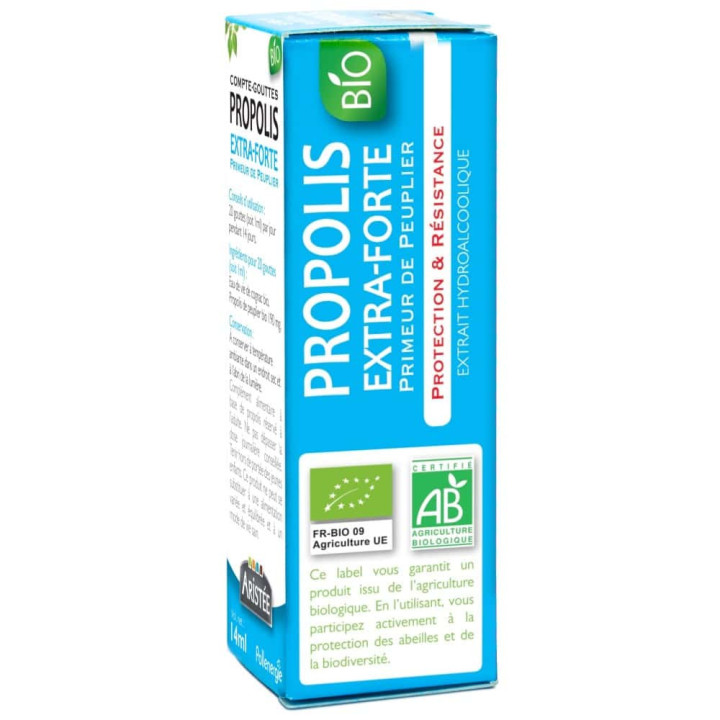 Propolis brune bio de Peuplier en compte-gouttes - Protection sphère ORL, combattre localement une infection | Pollenergie.fr