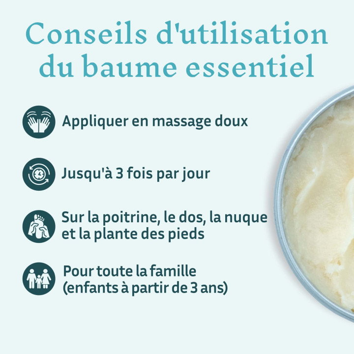 Baume essentiel Propolis & Ravintsara - Soulager bronches et les voies respiratoires naturellement | Pollenergie.fr