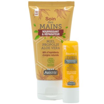 DUO SOIN MAINS & BAUME À LÈVRES BIO