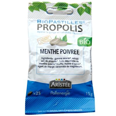 BIOPASTILLES PROPOLIS & MENTHE POIVRÉE BIO