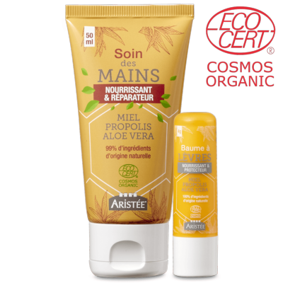 DUO SOIN MAINS & BAUME À LÈVRES CERTIFIÉ BIO