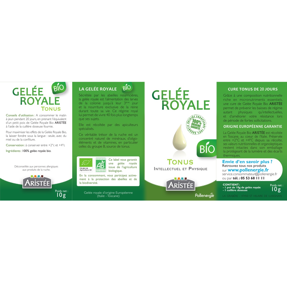 Gelée royale fraîche 10 gr