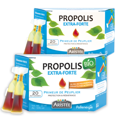 Slection hiver de Pollenergie : Actidoses de propolis extra-forte