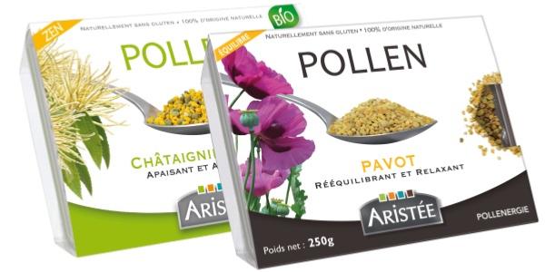 Pollens frais de châtaignier et de pavot