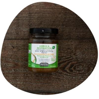 Miel gorge et respiration  la propolis