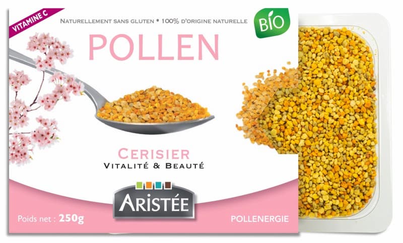 Pollen de cerisier, le plus riche en vitamine B9